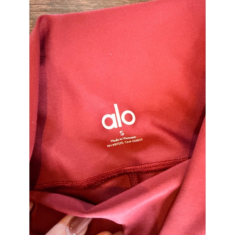 Alo Yoga High-Waist Airlift Leggings Summer Romance Red Size S - Picture 6 of 8